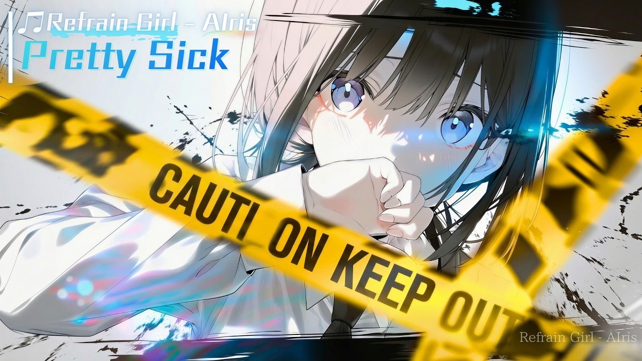 【MV】♫ Pretty Sick / Refrain Girl - AIris  | Official Lyric Video 中毒性 × ダーク– Dark  × Alt Rock 歌詞付き