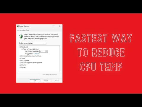 Fastest Way To Reduce CPU Temperature 2024 | Windows PC/Laptop