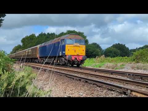 LSL Class 57003 + ScotRail 47712 at Plumpton Statesman To Eastbourne 19/08/23