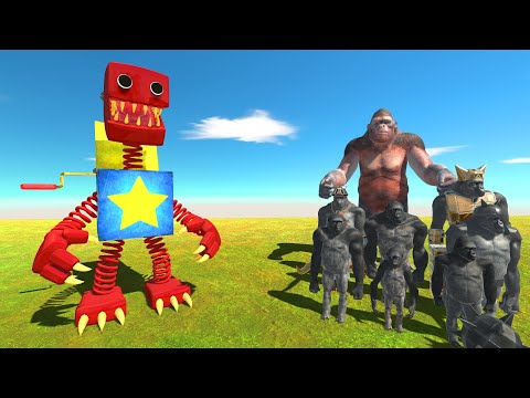 Boxy Boo Vs Mutant Primates - Animal Revolt Battle Simulator