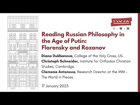 Reading Russian Philosophy in the Age of Putin: Florensky and Rozanov