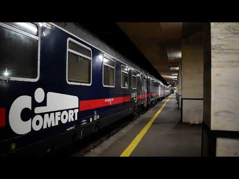 🇮🇹 FS Trenitalia InterCity Notte 1954 / 1956 departures from Messina Centrale to ferry 01.05.2023