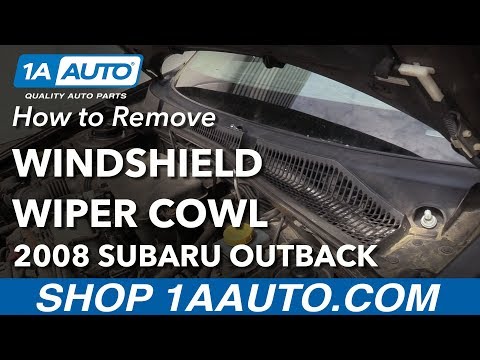 How to Windshield Wiper Cowl 04-09 Subaru Outback