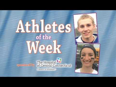 Hospital of Central Connecticut New Britain Herald Athletes of the Week Video Package
