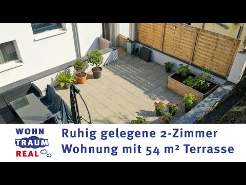 Ruhig gelegene 2-Zimmer Wohnung mit 54 m² Terrasse - Sonnenstunden in Privatsphäre