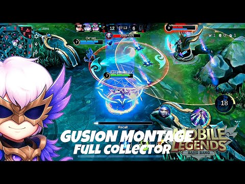 IM SORRY NOT PRO GUSION 🥹 GUSION MONTAGE FULL COLLECTOR MOBILE LEGENDS 🔥