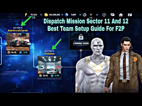 Dispatch Mission Sector 11 And 12 Best Team Setup Guide For F2P - Marvel Future Fight