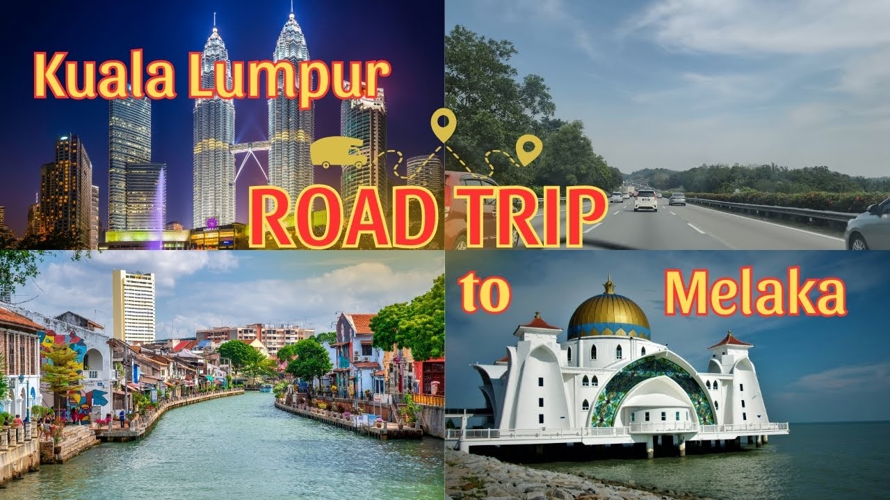 🚗 Road Trip Kuala Lumpur to Melaka | Malacca Mosque & Beach Adventure