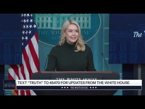 Press Secretary Karoline Leavitt Briefs Members of the Media, Jan. 26, 2026