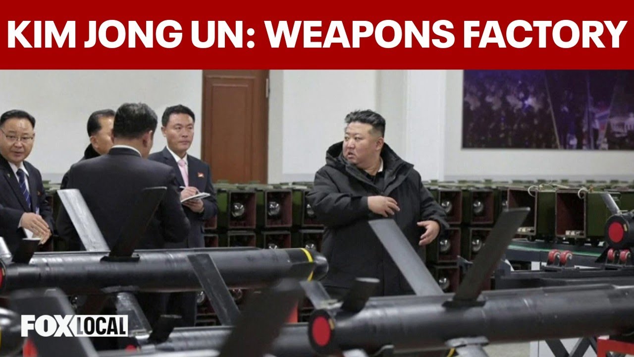 Kim Jong Un tours weapons factory as North Korea fires ballistic missiles