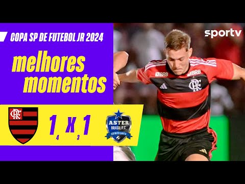 Gols e lances de Flamengo x Aster