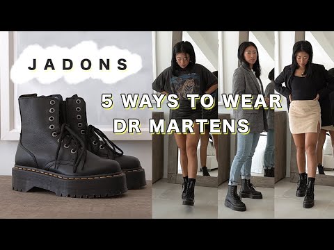 SO STYLEN SIE DOCS | 5 Möglichkeiten, Doc Martens Jadon Boots zu stylen: Herbst-Outfits
