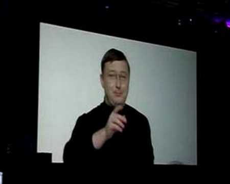 Opening moments of WWDC 2007 - PC Guy impersonates Steve Job