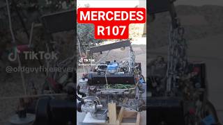 R107 - Montaż silnika i skrzyni biegów w 560SL z 1987 roku