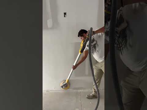 Dewalt electric and cordless drywall Sanders in action