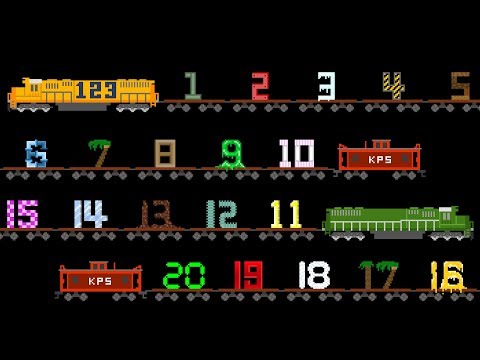 Vehicles 123 Song - Number Train - Counting to 20 with Street Vehicles - The Kids' Picture Show