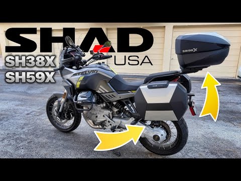 Shad SH38X & SH59X Cases | Install On A Moto Guzzi V100 Stelvio 24-26!