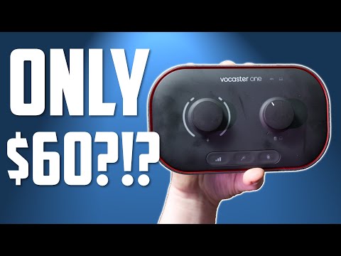 Focusrite Vocaster One — Podcasting Interface for Recording as a Solo Creator. Use Auto Gain, Enhance, and Mute for Easy Podcasting. Small, Lightweight, and Powered by Computer video review thumbnail