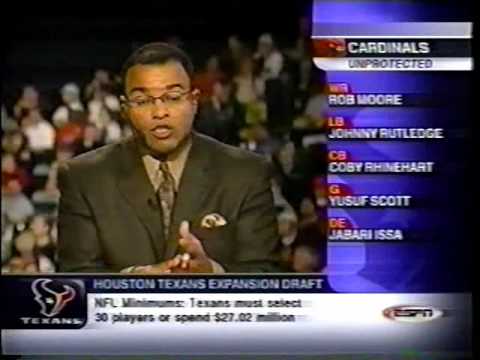 Texans History: Feb 18 2002 Expansion Draft Part 1