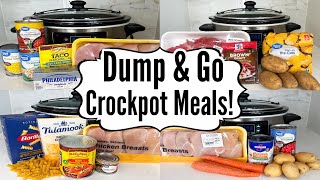 6 DUMP & GO SLOW COOKER MEALS | Tasty Crockpot Dinner Recipes Made EASY | Julia Pacheco