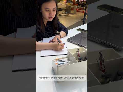 Gambar Stora Wabi Sabi Organizer Meja Dengan Laci Penyimpanan - Hitam