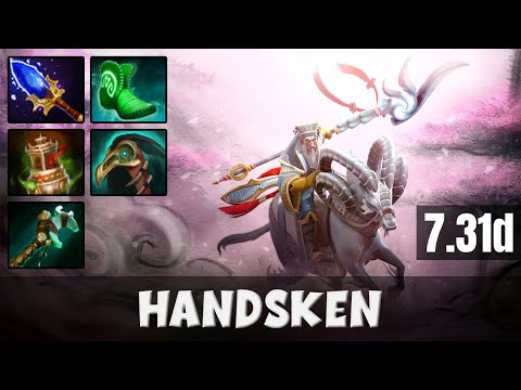 HANDSKEN Keeper of the Light BOTTOM LANE Gameplay | Dota 2 Full Game