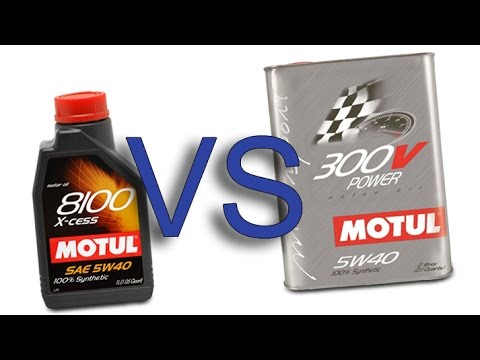 Motul 8100 X-cess 5W40 vs Motul 300V Power 5W40 test