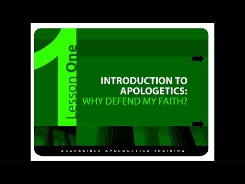 Apologetics with Pastor BJ Sebastian Lesson 1: WHY DEFEND MY FAITH? Part 1
