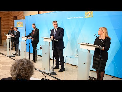 Video in Gebärdensprache: Pressekonferenz nach der Kabinettssitzung (27. Oktober 2020) - Bayern