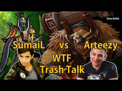 ARTEEZY vs SUMAIL || TRASH TALK || Arteezy OWNAGE - Dota 2
