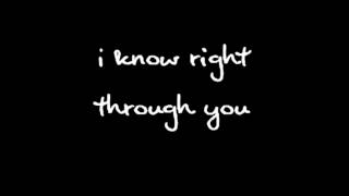 Alanis Morissette - Right Through You (Lyrics)