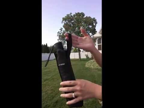 Part of a video titled Automatic Open Close Rain Umbrella, Windproof Compact ...