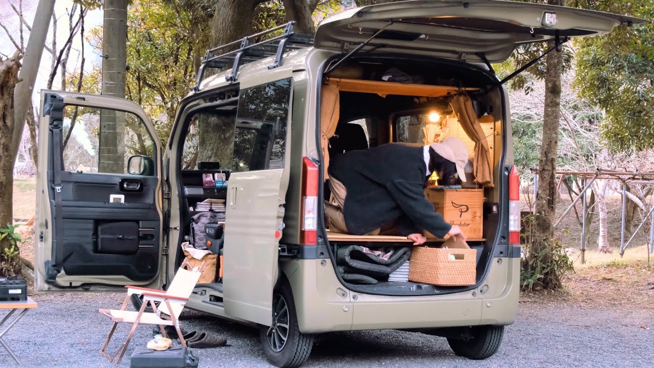 【軽自動車でひとり旅】5年間の車中泊で変わったこと。お花見ソロキャンプ
