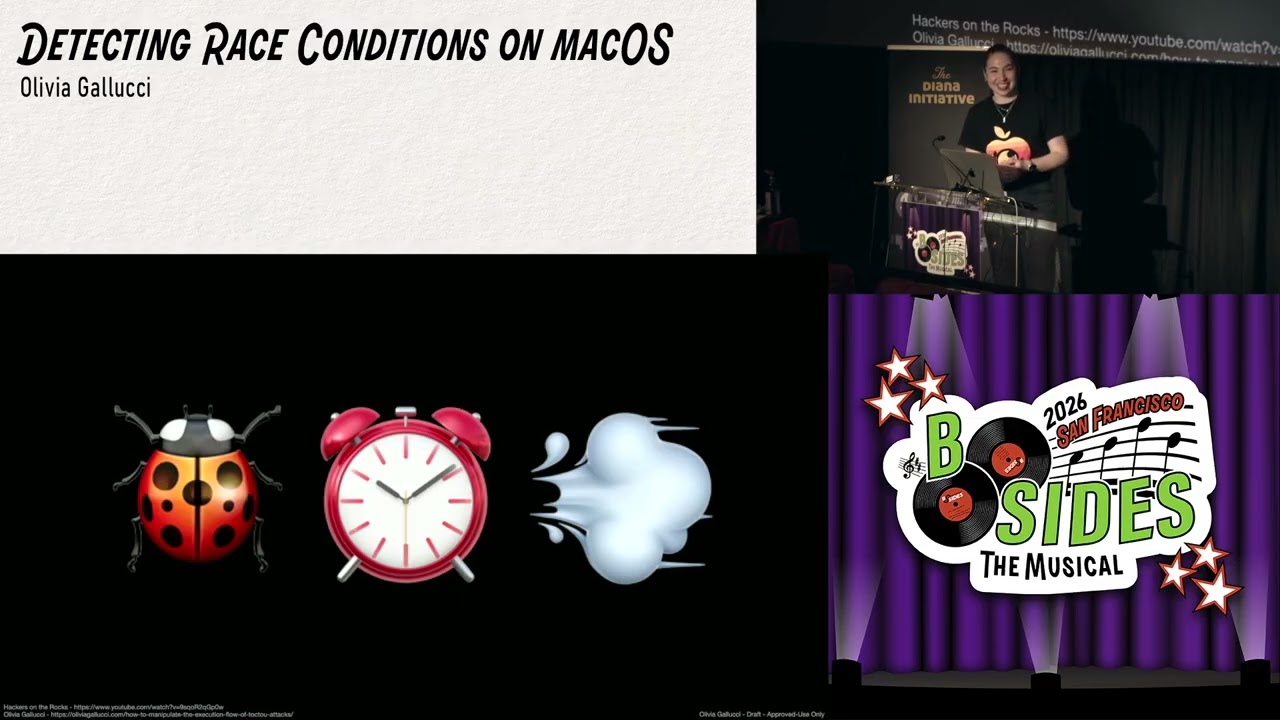 BSidesSF 2026 - Detecting Race Conditions on macOS (Olivia Gallucci)