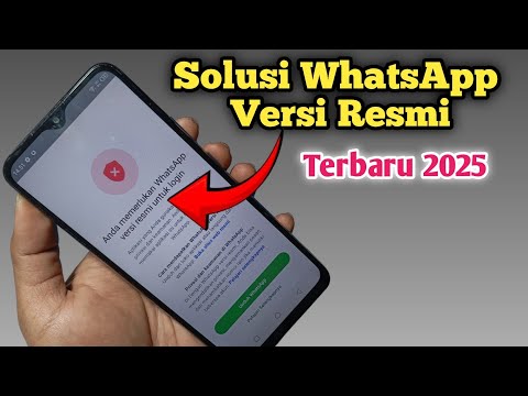 Cara mengatasi anda memerlukan whatsapp versi resmi untuk login