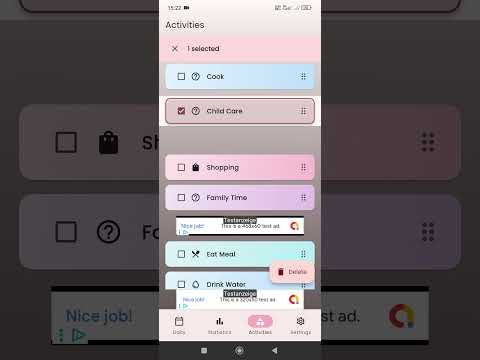 My Activities: Daily Tracker