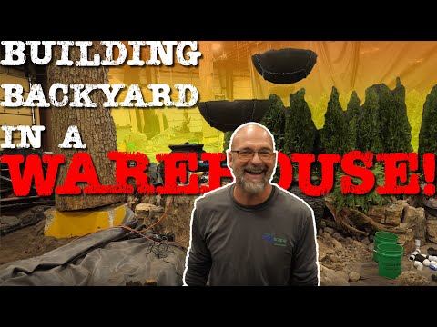 Building a BACKYARD in a WAREHOUSE! - Aquascape Sandbox Studio Part 3