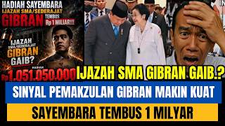 Download lagu SINYAL PEMAKZULAN GIBRAN MAKIN KUAT IJAZAH SMA GIBRAN GAIB.? SAYEMBARA TEMBUS 1 MILYAR.! mp3