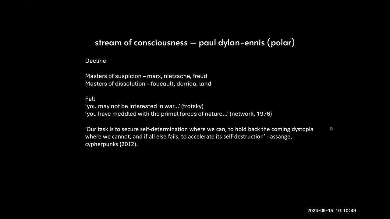 Paul Dylan-Ennis video intervention: Web3Privacy Now summit #2