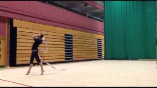 Frankie Jones Ribbon Routine Element 8: Split Leap Back Bend of Trunk