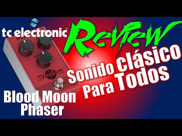 Vídeo relacionado con TC Electronic BLOOD MOON PHASER Pedal Phaser de estilo vintage con filtro de cuatro etapas y circuito completamente analógico