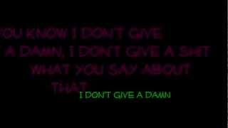 Avril Lavigne - I Don&#39;t Give (Explicit Version) (with lyrics) HD
