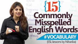 Learn English – 15 most common misspelled words in English ( Free spoken English lessons)