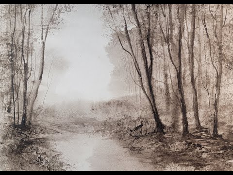 647) Timelapse: Daniel Smith Brand Van Dyke Brown: Exploring tonal values in watercolor