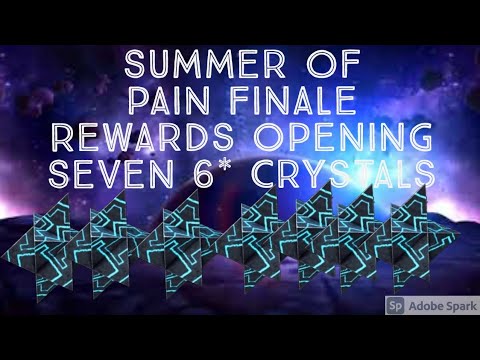 CEO Luck| Seven 6* Crystals Opening| Summer of Pain Finale Rewards| MCOC Hindi