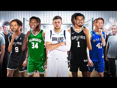 Full Team of Euro NBA LEGENDS vs Randoms