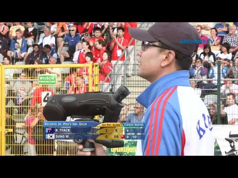 Ryan Tyack v Sung Wookyeong – recurve junior men gold | World Archery Youth Championships 2011