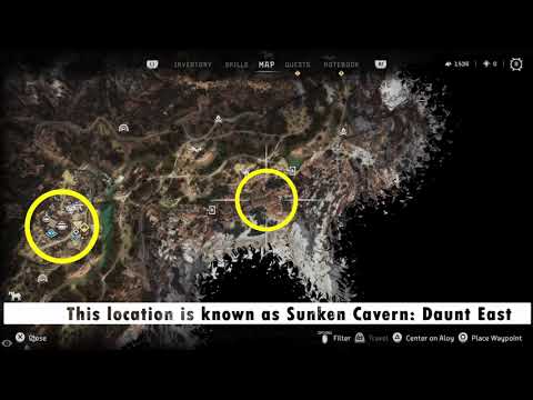 Horizon Forbidden West - Unknown Location❓- Sunken Cavern Daunt East