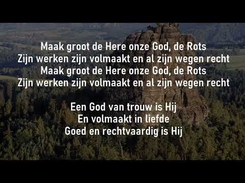 Opwekking met tekst 284 Maak groot de Here