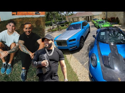 The Alfa Arrived at Daddy Yankee's House to Show Yankee and His Son Jeremy His New Cars